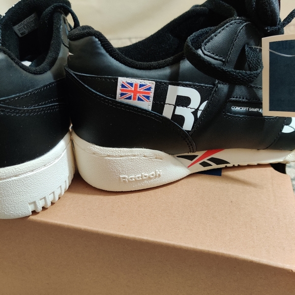 REEBOK NWT Classic The Alter Icons Black & White UK London Flag Platform Shoes - Picture 9 of 11